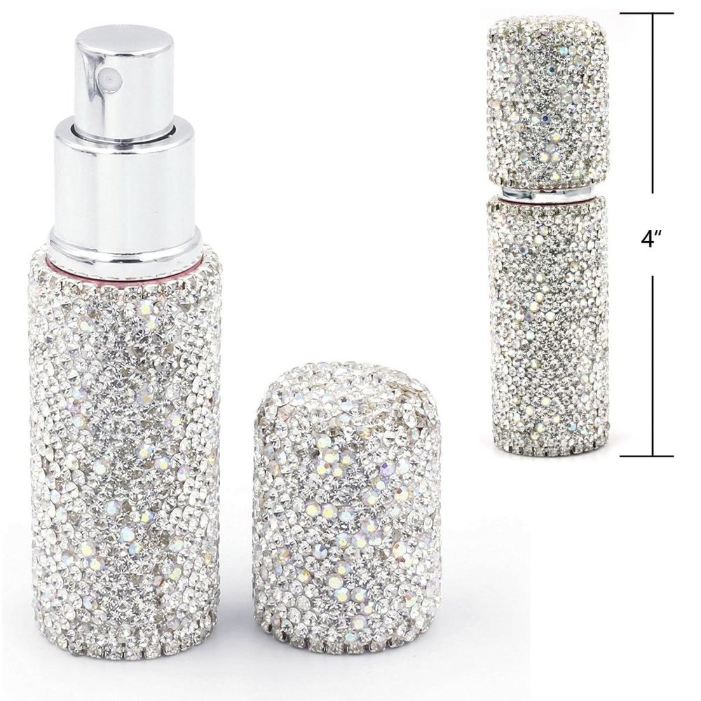 NWT Sparkling Crystal Rhinestone Bling Silver Stocking Stuffers Makeup B… - Picture 6 of 17